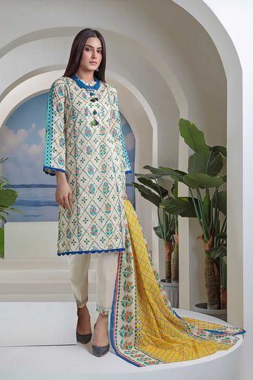 Bonanza Satrangi Ast223p15 Yellow Eid Prints 2022 Online Shopping